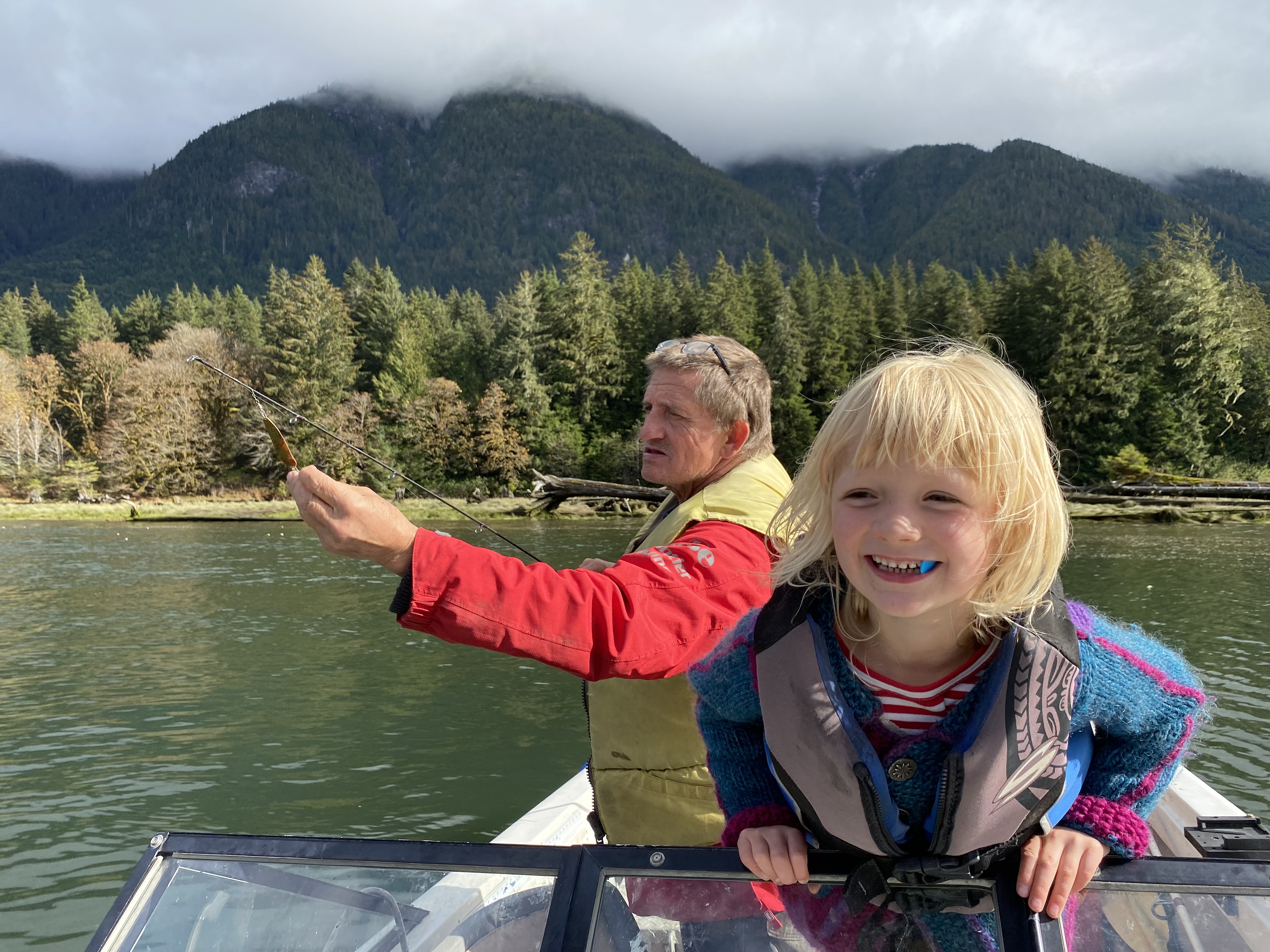 Family at the dock